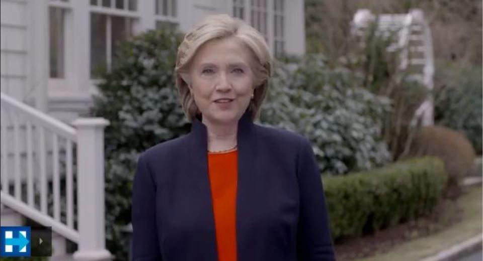 Hillary Clinton campaign video, live capture