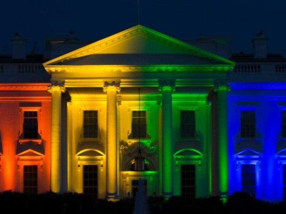White House lit up with a rainbow featured in the "Equality and the Destiny of Dissenters" blog.