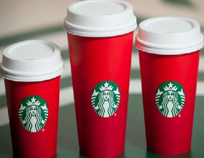 Three holiday Starbucks cups featured in the "Is Starbucks Really the Company We Should Be Boycotting?" blog.