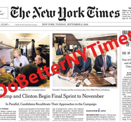 New York Times and the Beltway Press Shamed Into Doing Their Jobs