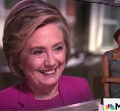 Hillary Clinton as interviewed by Joy Reid on MSNBC